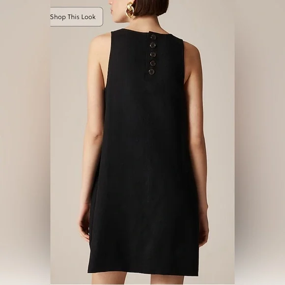 J.Crew Maxine button-back dress in linen - Picture 3 of 8